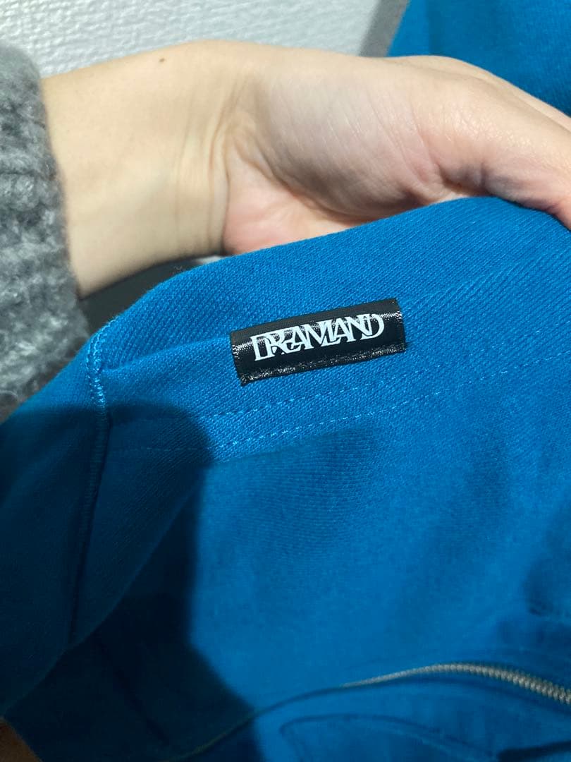 DREAMLAND LOGO Zipup Hoodieピーコックブルー　オーラル