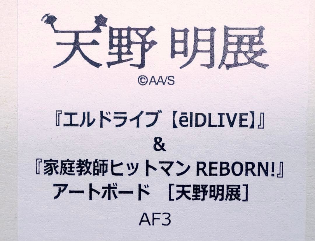 天野明展　エルドライブ&リボーン　アートボード