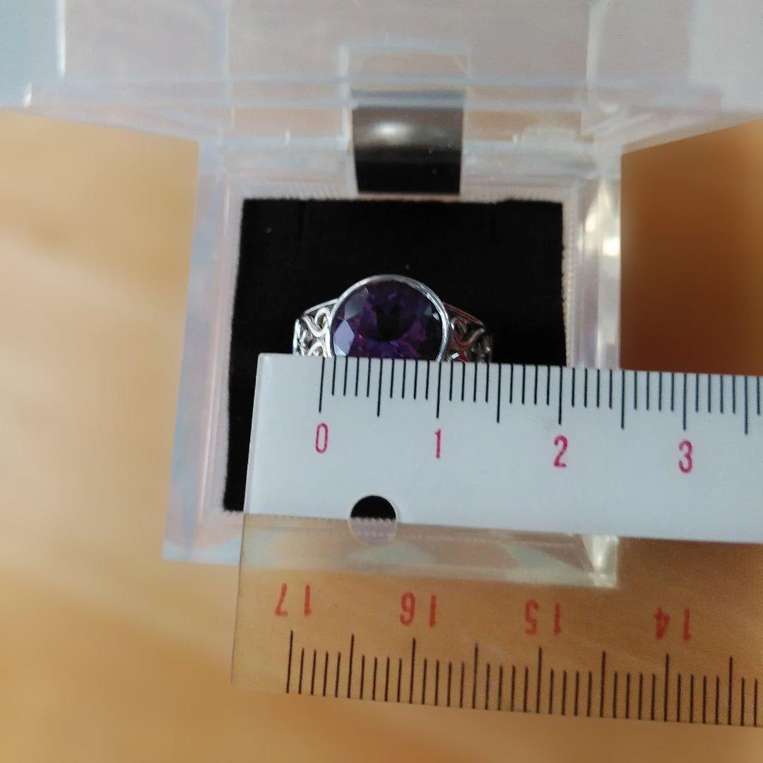 GSTV パラジウム シルバー950リング (アメジスト) - メルカリ