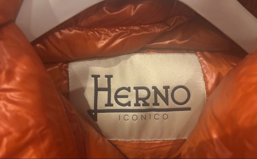 Herno ヘルノ オレンジ ダウンジャケット サイズ38