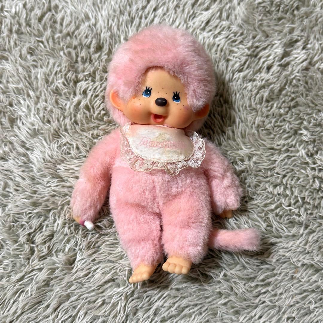 モンチッチ レトロ ぬいぐるみ ピンク