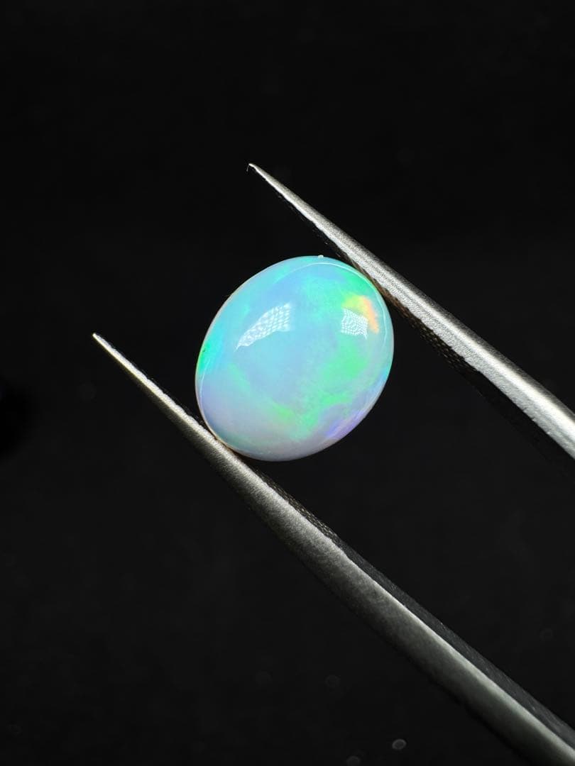 新作 天然石水オパール遊色綺麗極彩ルース1.845ct S925 18KGP - メルカリ