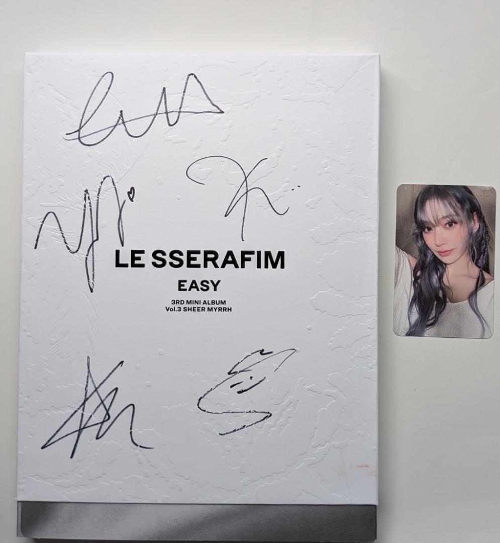 ☆非売品◇メンバーサインCD◇LE SSERAFIM ルセラフィム◇EASY - メルカリ
