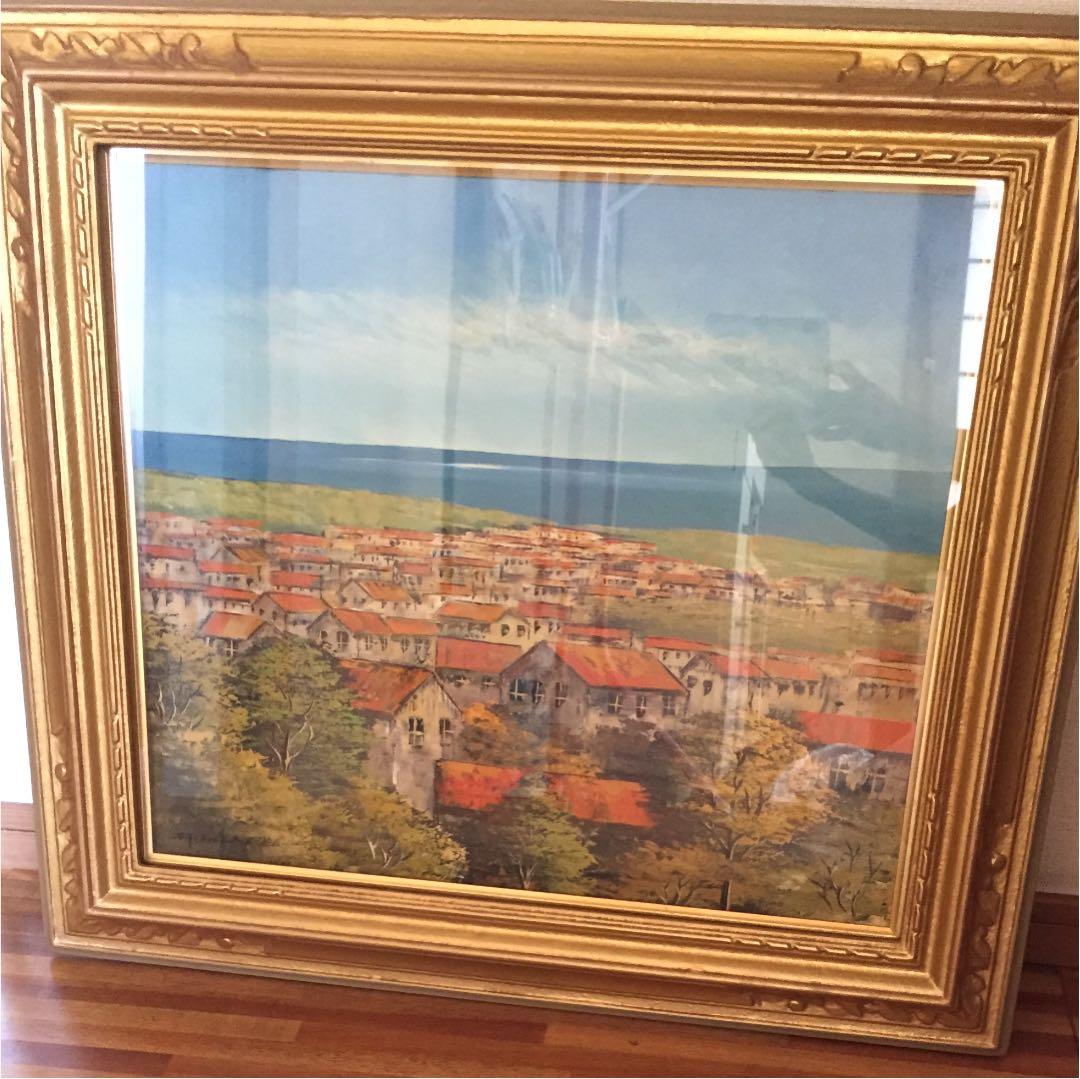 吉岡貞夫  南フランス風景画 Yahoo!オークション - 真作 吉岡貞夫 油彩「スペイン風景」画 F10 山梨