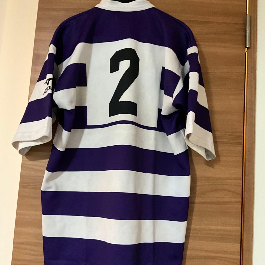 Mizuno 明治大学附属高校 ラグビー 紫紺ジャージ 背番号2 - メルカリ