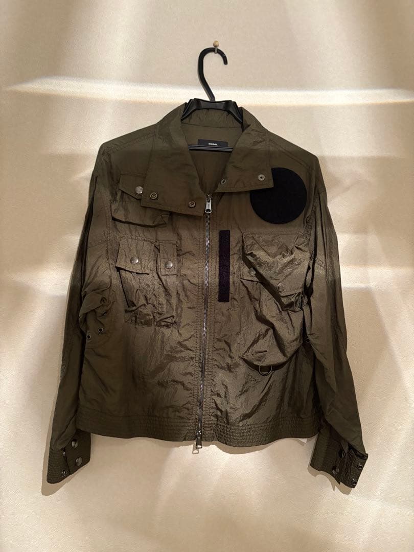 DIESEL ミリタリージャケット カーキ 中古・古着通販】DIESEL (ディーゼル) ファーミリタリージャケット Y2K