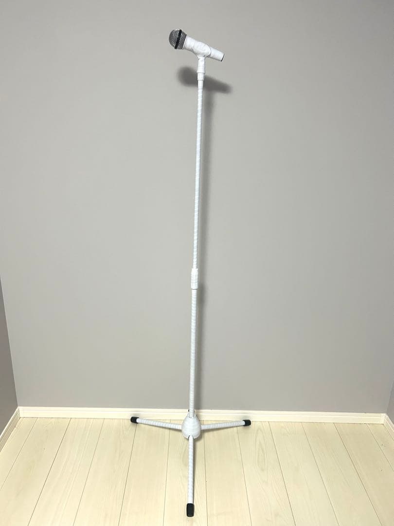 白いスタンドマイク 白マイク マイク 矢沢 永吉 - メルカリ