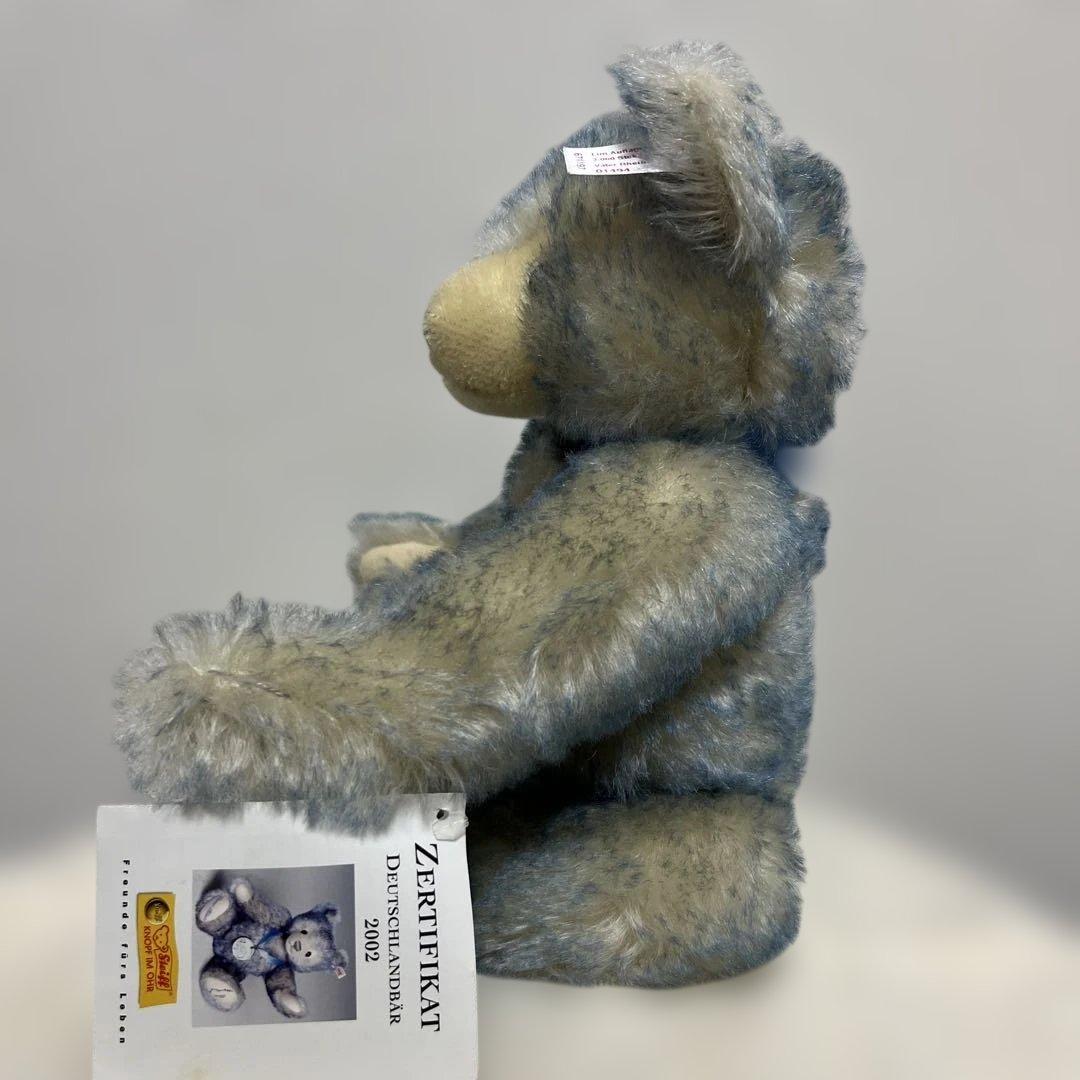 シュタイフ 箱入り ブルー 刺繍 新品未使用 テディベア 限定 白タグ