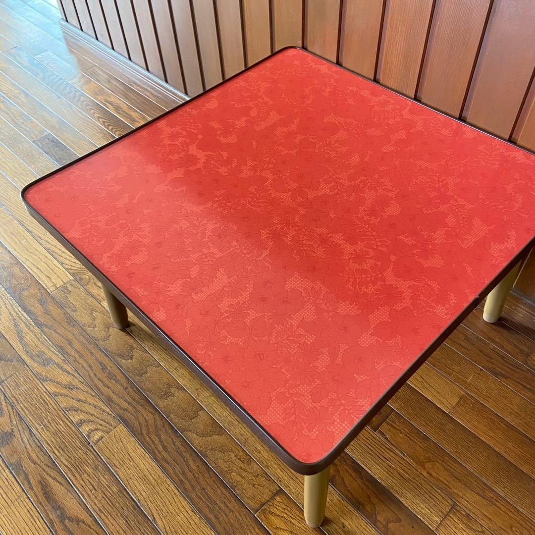 昭和レトロ こたつ 花柄天板 美品 ミニこたつ レトロポップ - メルカリ