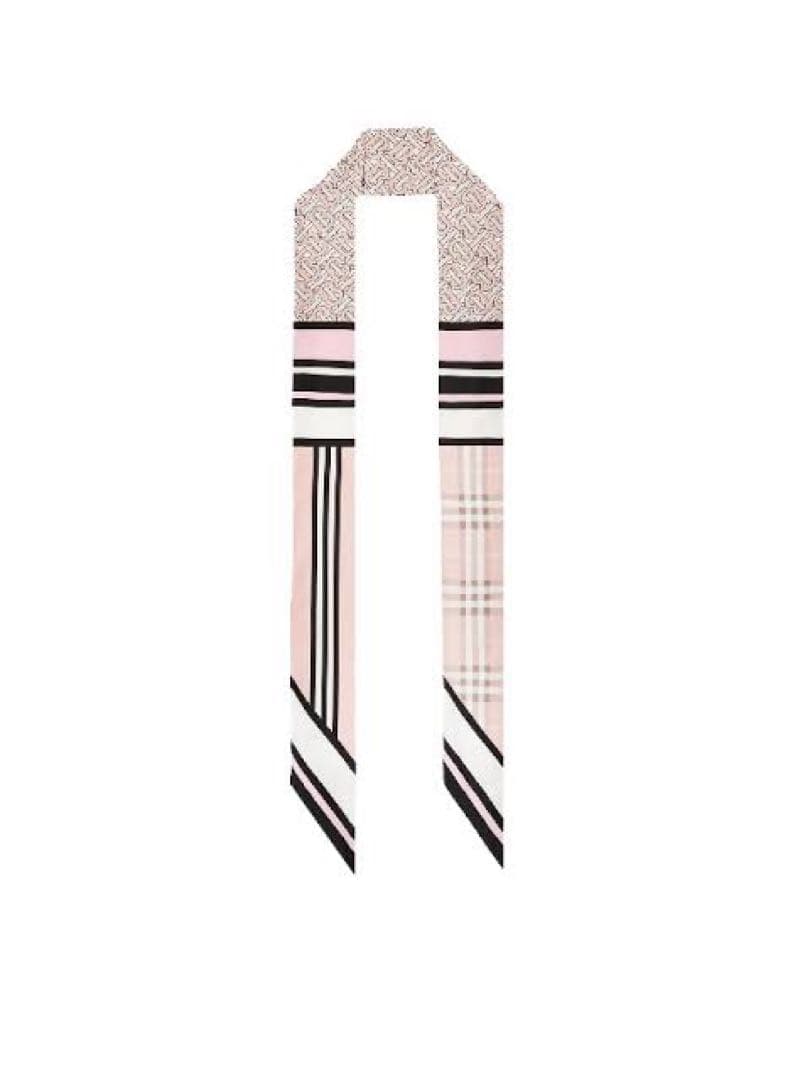 Burberry スキニースカーフ シルク BURBERRY（バーバリー） シルクスカーフ SILK SY レディース スキニー