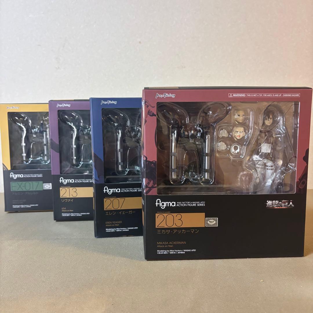 figma 進撃の巨人フィギュア 203/207/213/EX-017 4セット