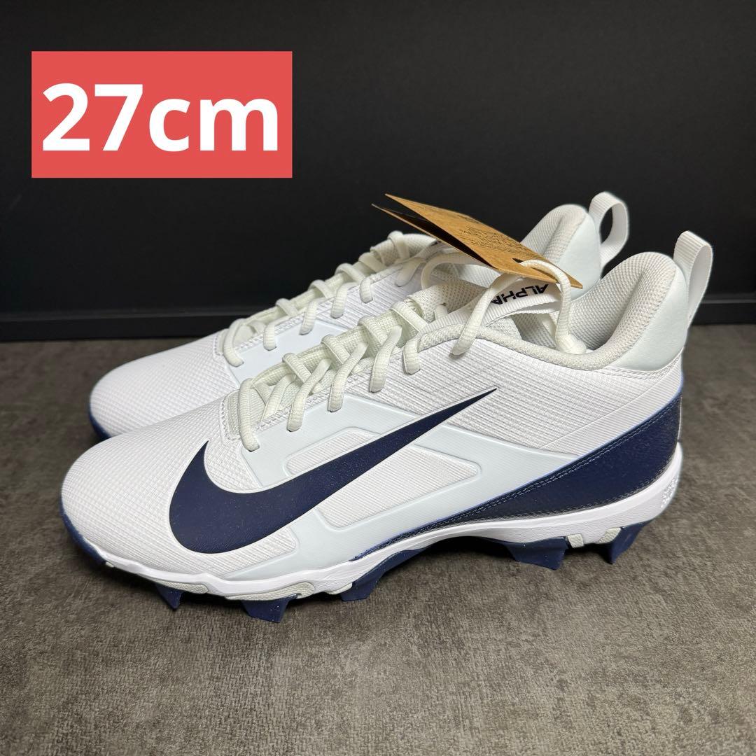 NIKE alpha manace shark アメフト スパイク ネイビー 白 NEW Nike Alpha Menace Pro Mid TD Football Cleats AJ6604-105 Wht