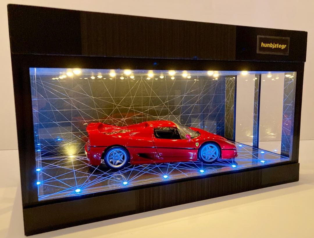 1/18展示可・BK幾何学・ディスプレーBOX / LED25灯・ネオジオラマ