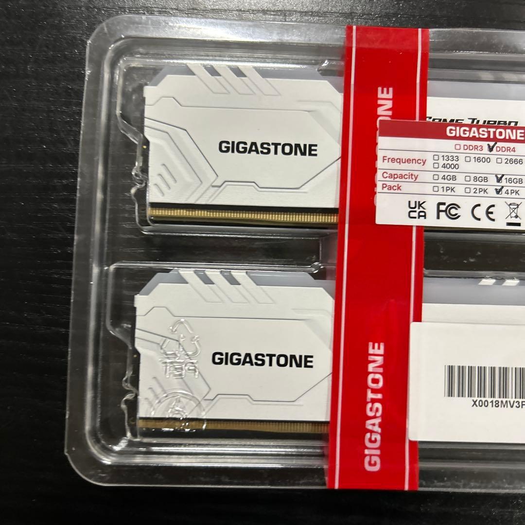 GIGASTONE Game TURBO 16GBx4枚 DDR4 - メルカリ