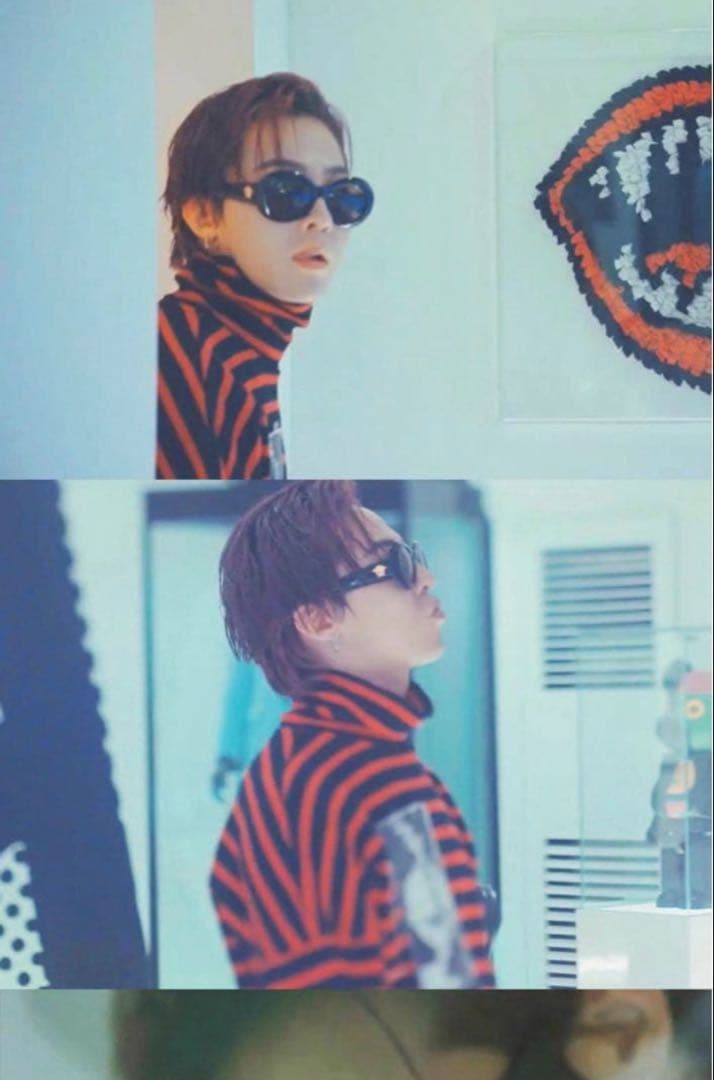 ジヨン GD G-DRAGON ジードラゴン ボーダータートルネック ジヨコス