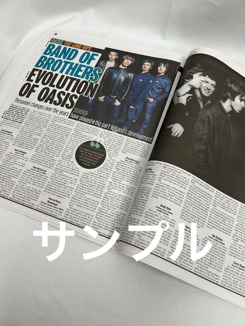 oasis 新聞　まとめ　記事　LIVE FOREVER イギリス　英字