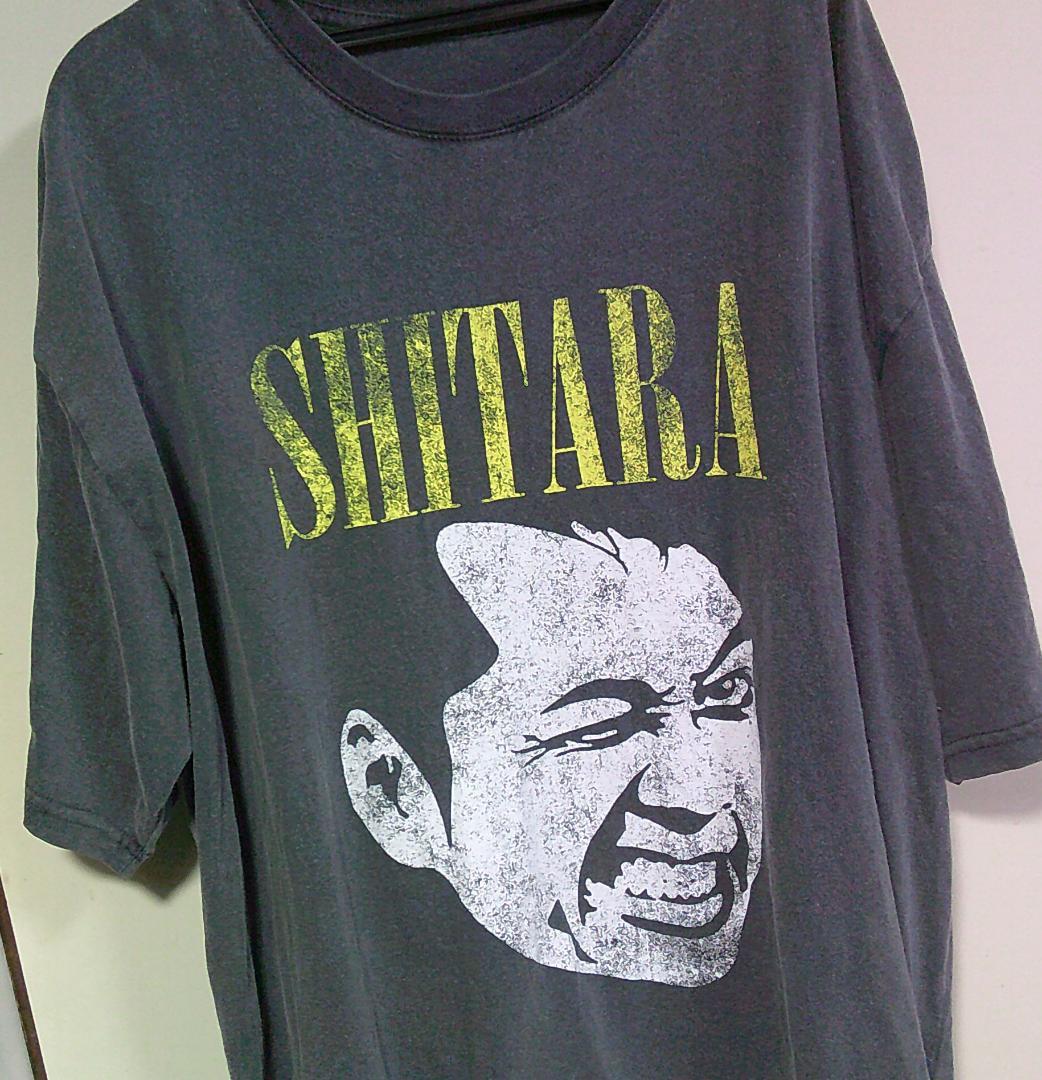 古着》 XL サイズ□バナナマン 顔 TEE 設楽 Tシャツ □デカロゴ - メルカリ