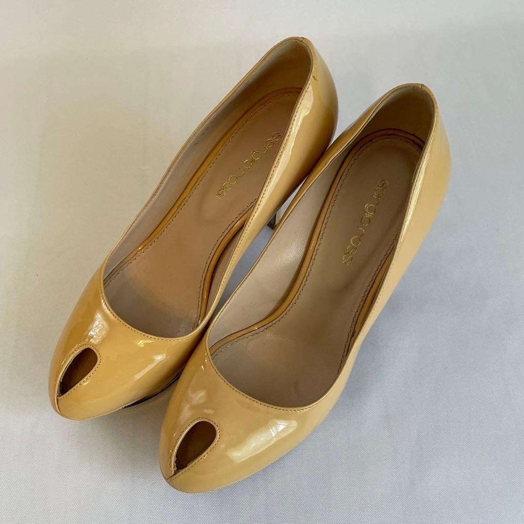 セルジオロッシパンプスベージュ36