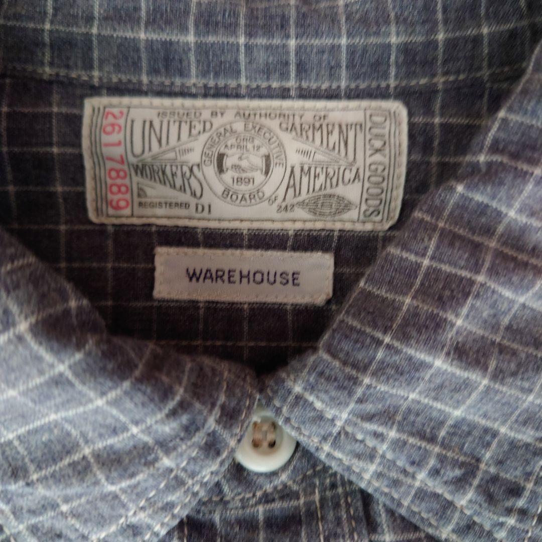 WAREHOUSE ウエアハウス プルオーバーチェックシャツ 40