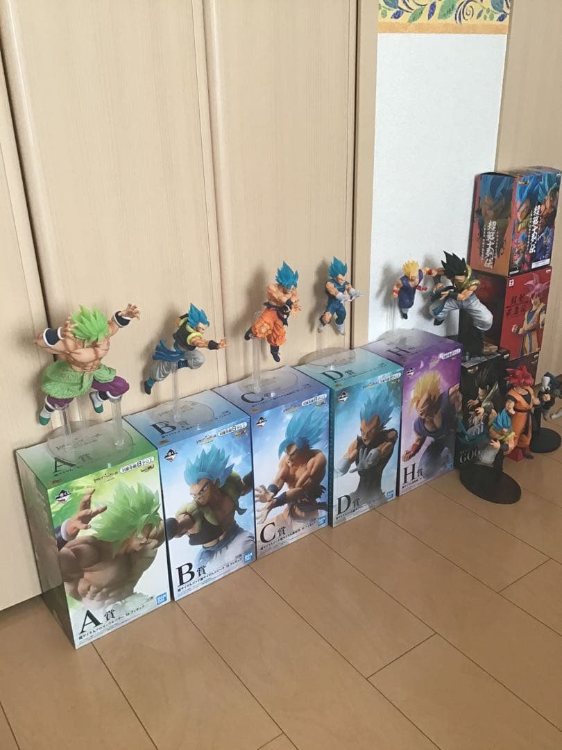一番くじ サイヤ人超決戦A.B.C.D.H賞他フィギュア9体セット‼️