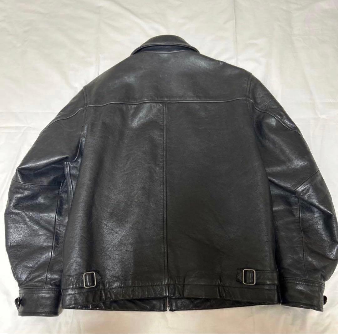 GAP ブラックレザー ジャケット XS - メルカリ