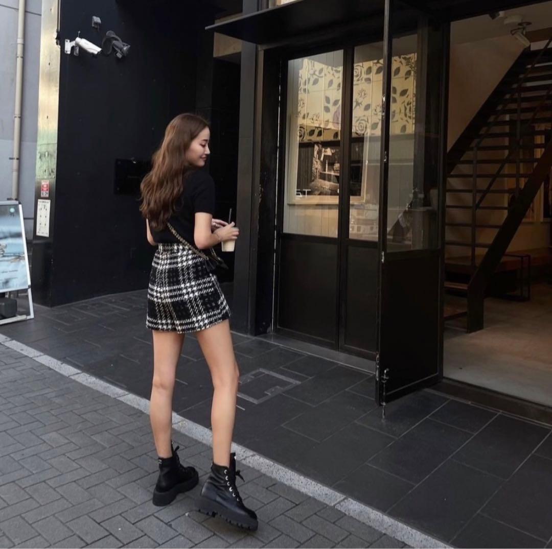 sheller シェリエ Jewelツイードキュロット - メルカリ