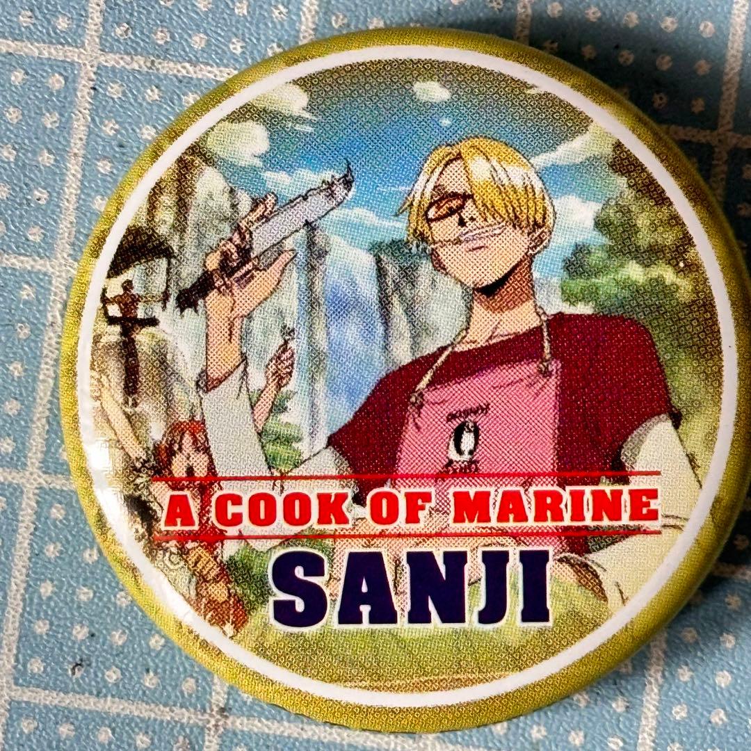 ONE PIECE ワンピース サンジ ミニ缶バッジ レトロ 当時物 サングラス