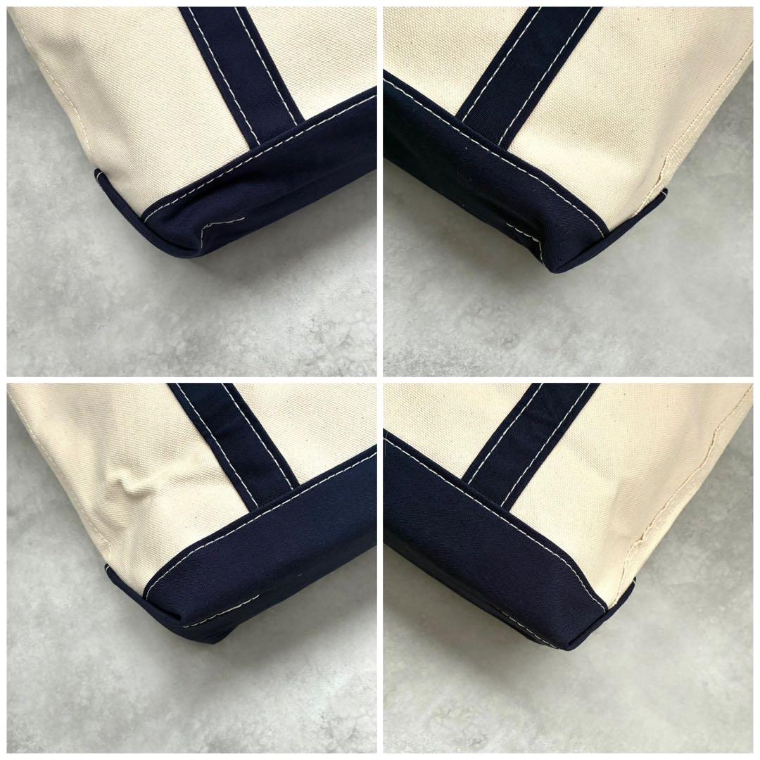 【極美品✨USA製】L.L.Bean ボートアンドトート ジップトップ ネイビー