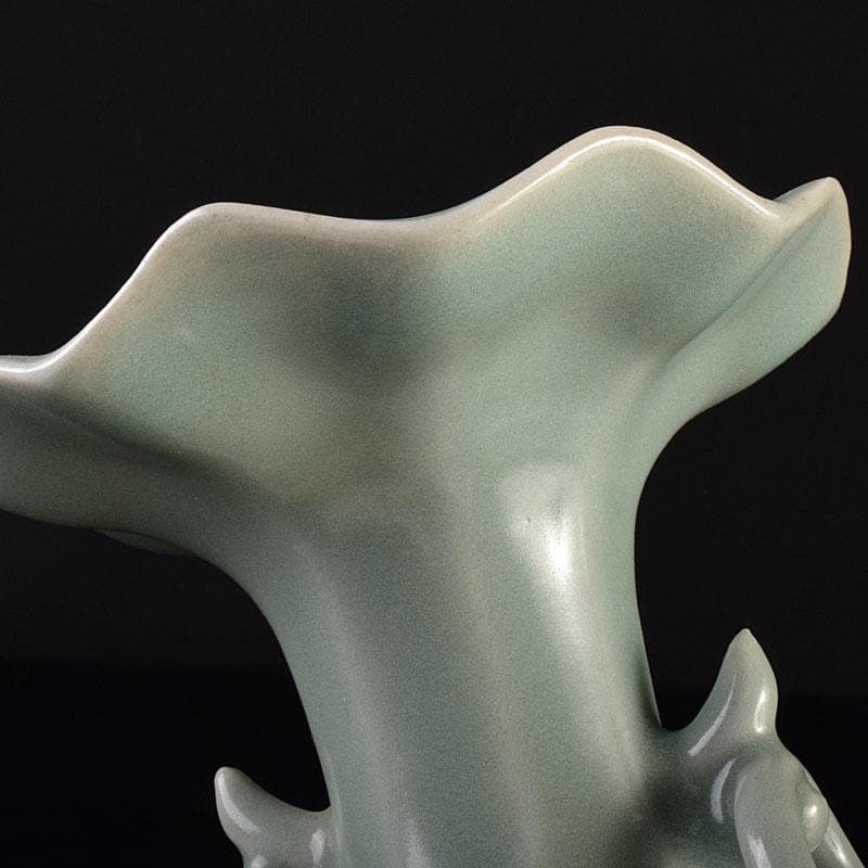 中国 龍泉窯 粉青釉 桔梗口双耳瓶 花入 C 6908 - メルカリ