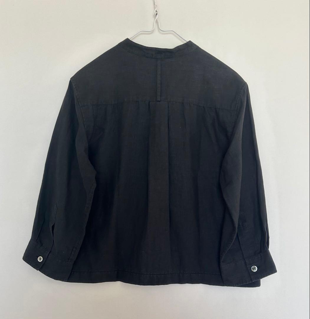 マーガレットハウエル バンドカラー リネンシャツ Ⅰ - メルカリ