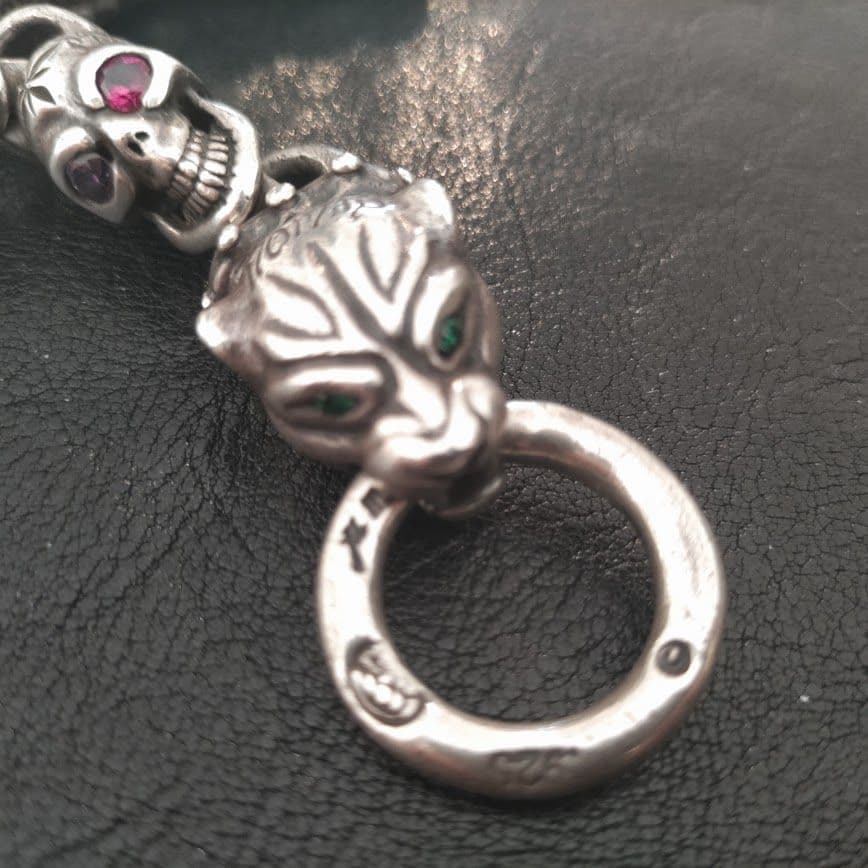 Bill Wall Leather ヴィンテージスカル パンサー ブレスレット - メルカリ