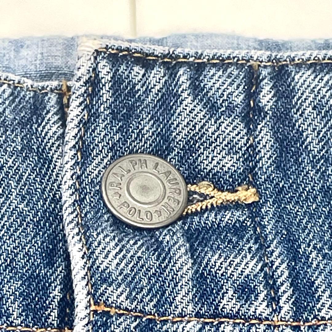 2024SS✨ 美品✨ ポロラルフローレン ボタン付きミディスカート A