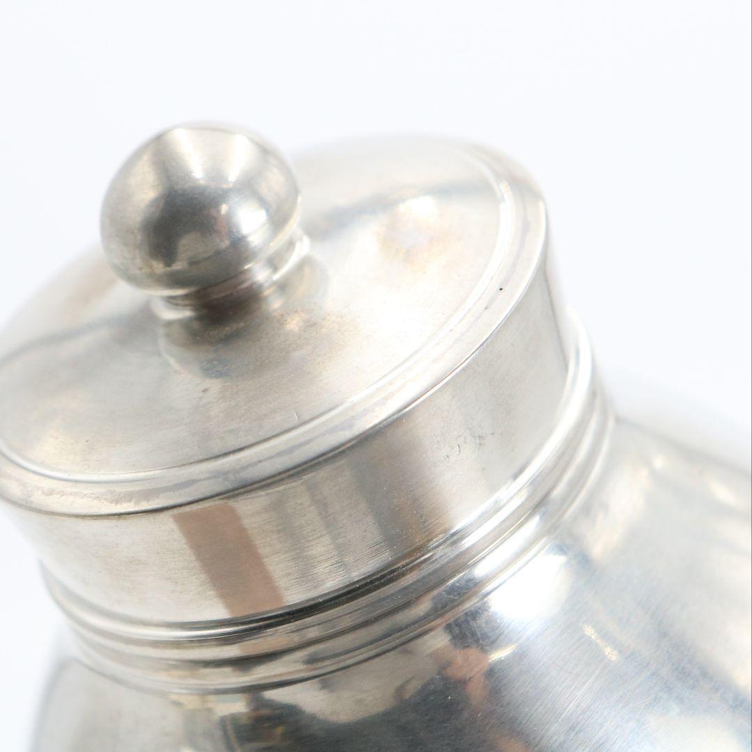 静寿居 辻井蔵苑造 純錫貞式茶入 茶心壷 煎茶道具 共箱共布 M960