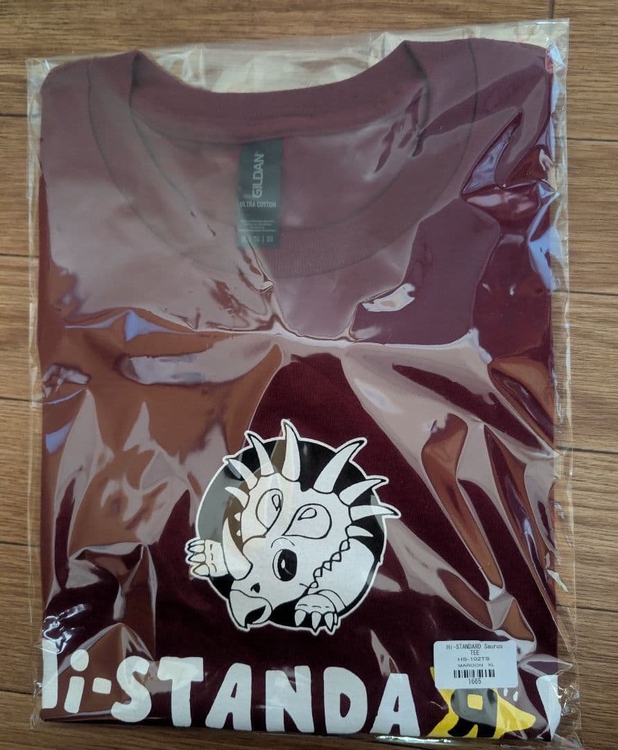 Hi-STANDARD Saurus TEE マルーン色 XLサイズ