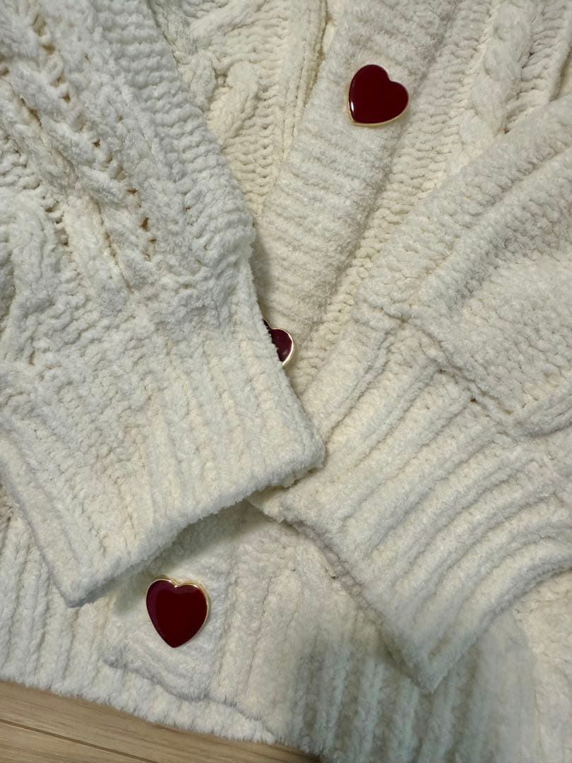 ジェラートピケ 2025 Valentin ハートアラン カーディガン - メルカリ
