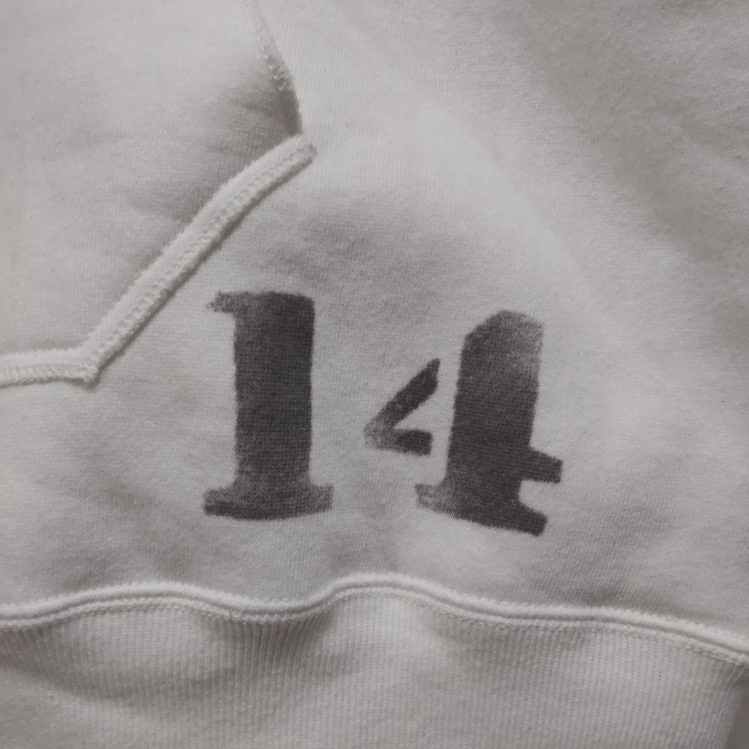 HELLER'S CAFE 後付け 両V パーカー 40 ホワイト 裏起毛 - メルカリ