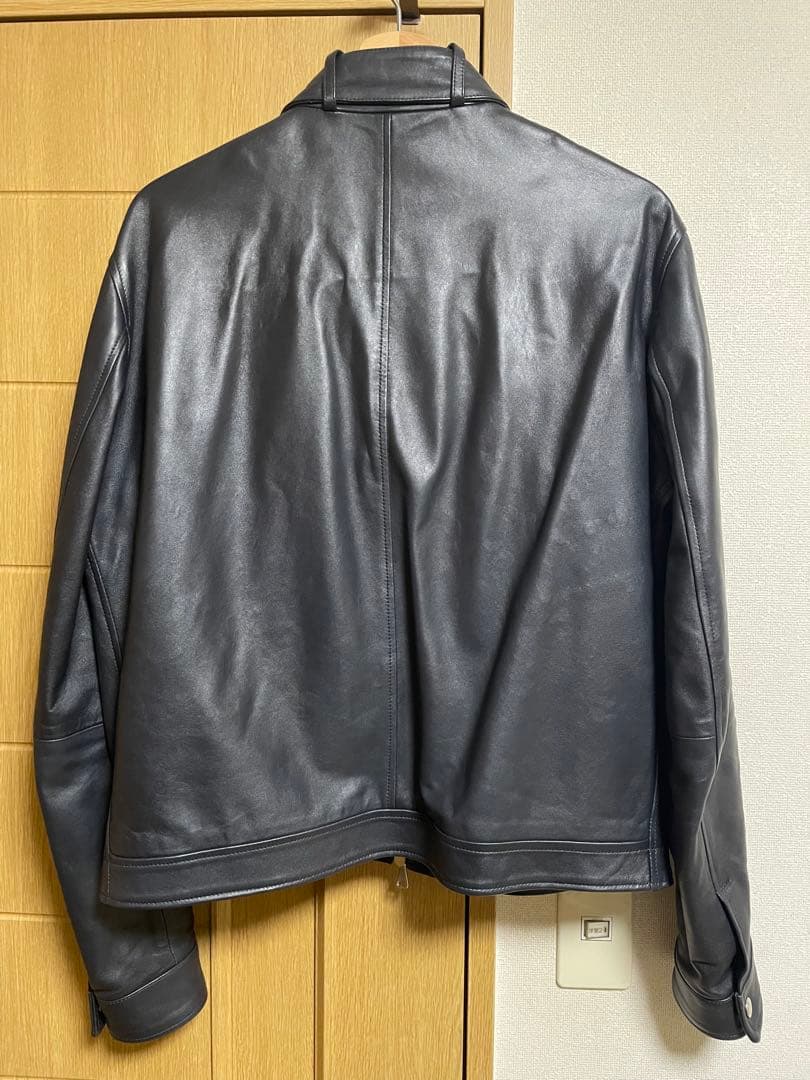 EMMETI VALLICO SP ダークネイビーシングルライダースビームス別注