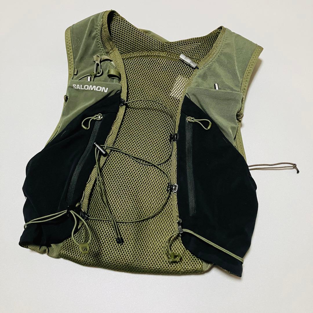 ぽ*ぷ様 サロモン ADV SKIN 12 トレイルランニングベスト オリーブグ