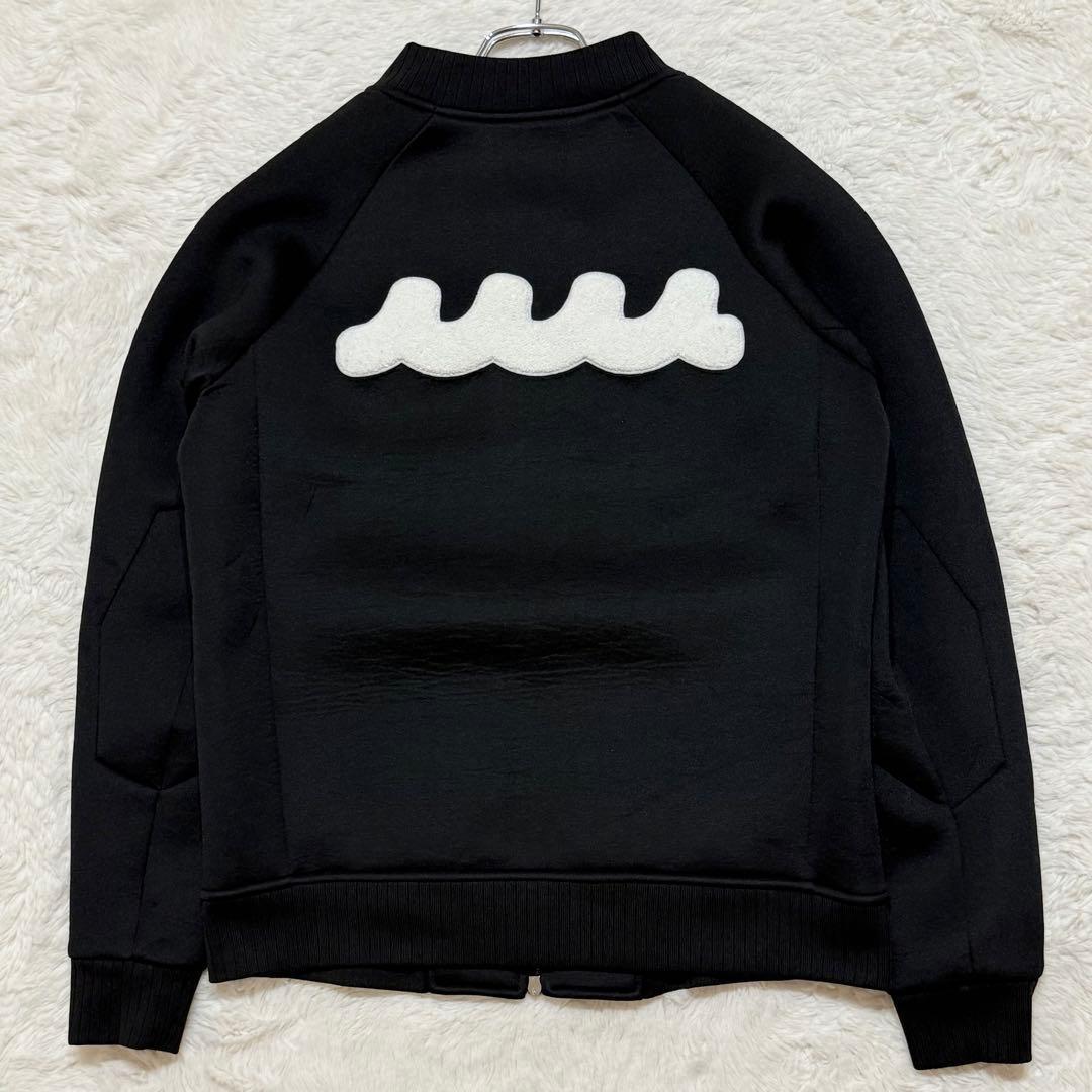 未使用級 ムータマリン ボンディング ジャケット 裏地総柄 MA-1 ブラック 未使用級 ムータマリン ボンディング ジャケット 裏地総柄 MA-1