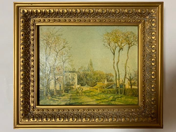 高級美術複製画『ピサロ』村の入口