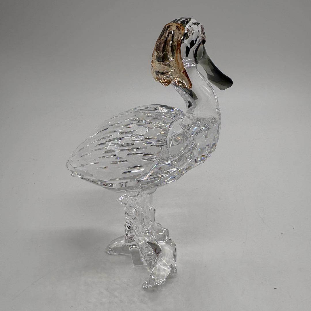 箱付き スワロフスキー 置物 クリスタル ヘラサギ 鳥 サギ NO.178