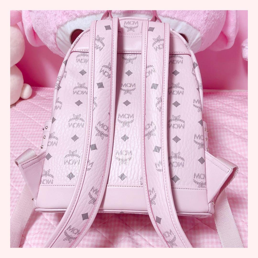 ♡ MCM リュック パウダーピンク スタッズ ヴィセトス バックパック