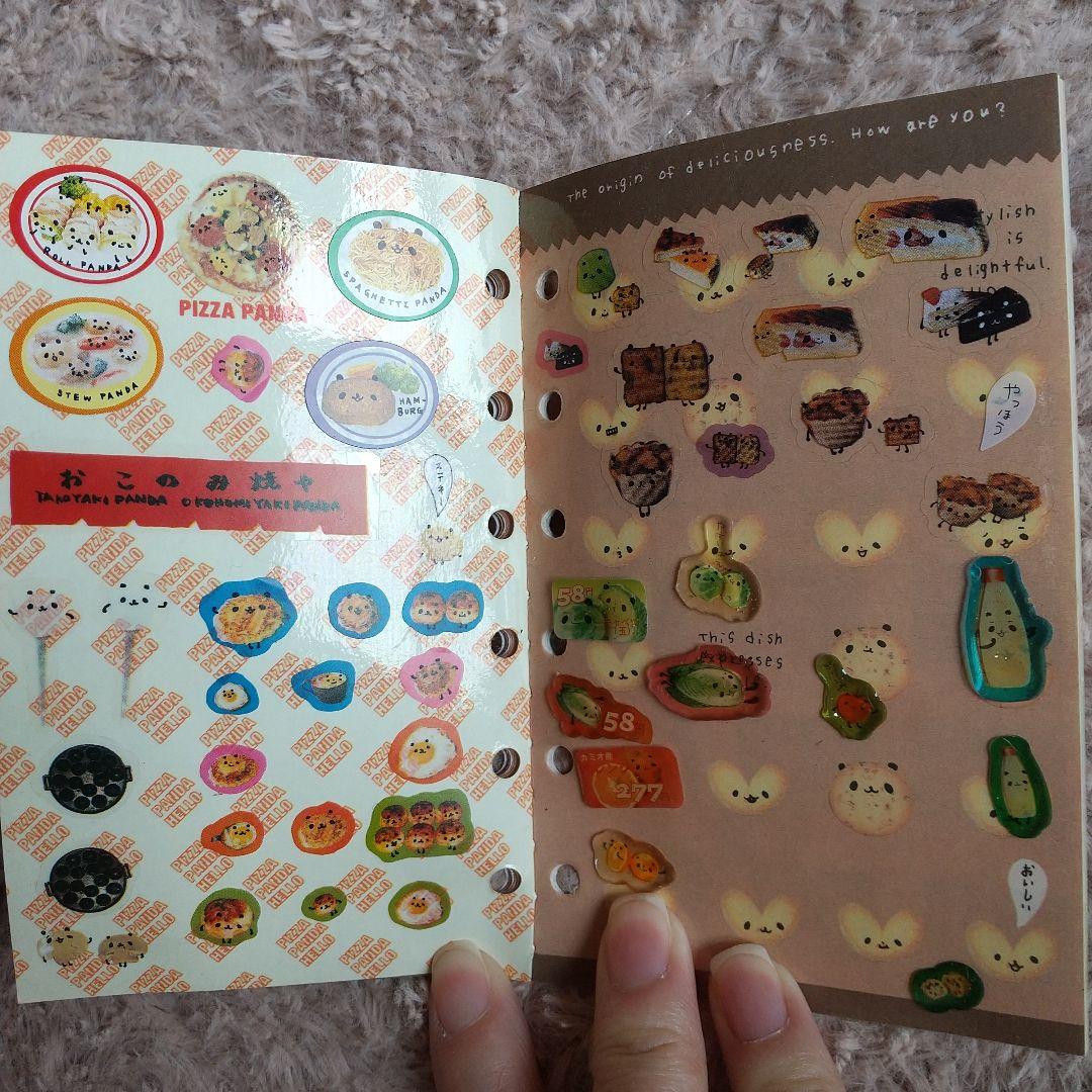 食べ物パンダ HOT CAKE PANDA シールアルバム+シール 当時物