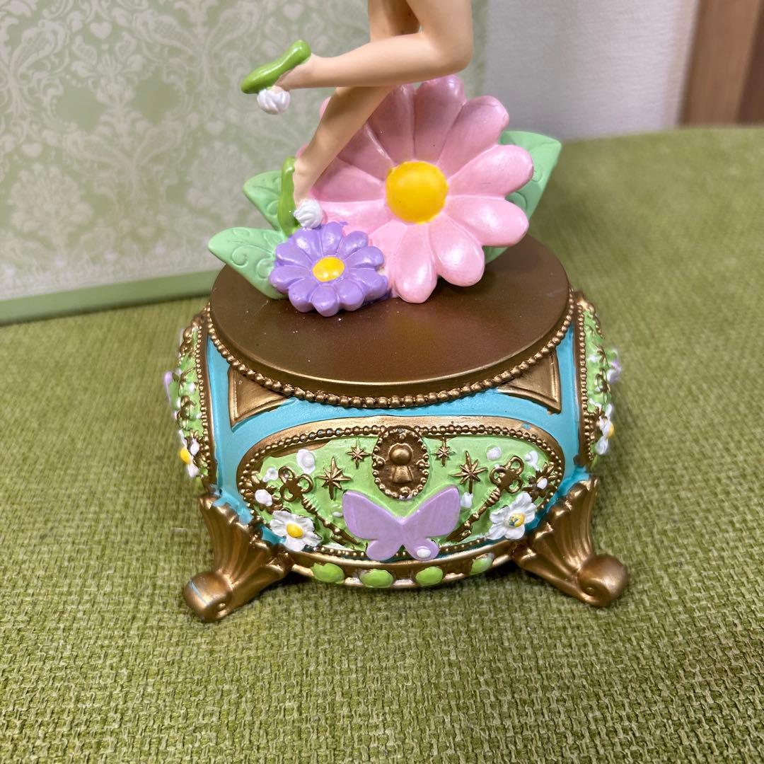 ティンカーベル オルゴール 花と蝶　ディズニーストア