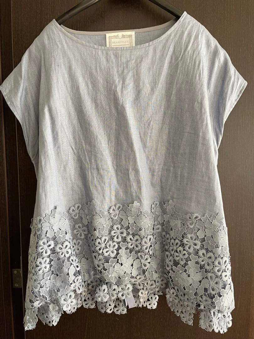 ビアズリー Beardsley 裾レース コクーン ブラウス