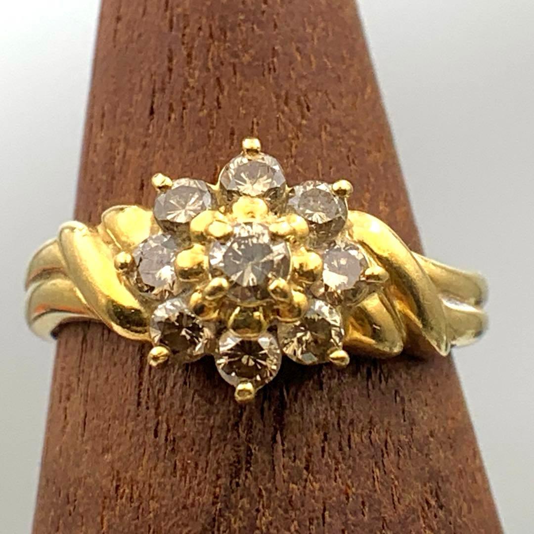 ダイヤモンドK18リング 0.55ct 2.7g 11号 ゴールド