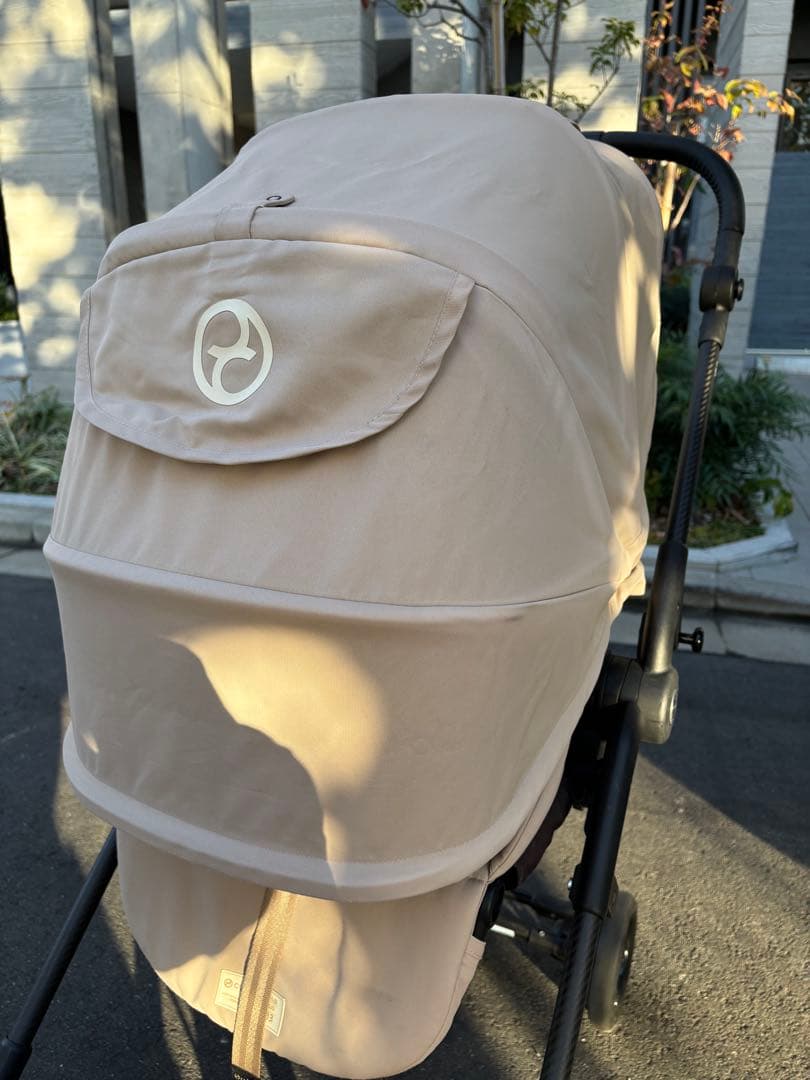 【Timmy】サイベックスメリオカーボン2023ベージュレインカバー付き 2点セット】サイベックス メリオ 2025 年モデル ＋ レインカバー