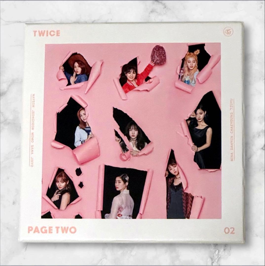 TWICEメンバー全員直筆サイン入りCDアルバム 『PAGE TWO』 レア品