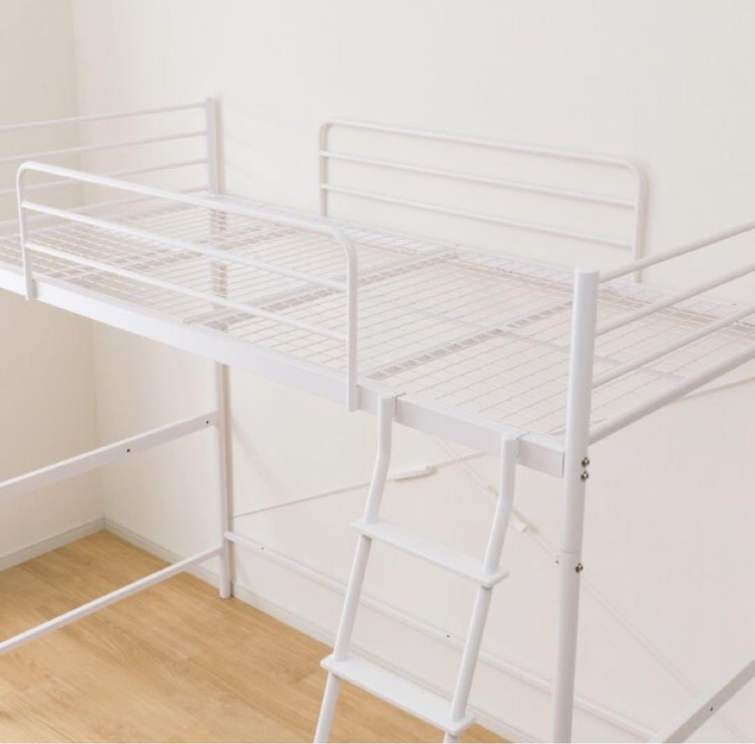 ニトリ スチールハイベッド HB-001WH ロフトベッド (直引渡し限定