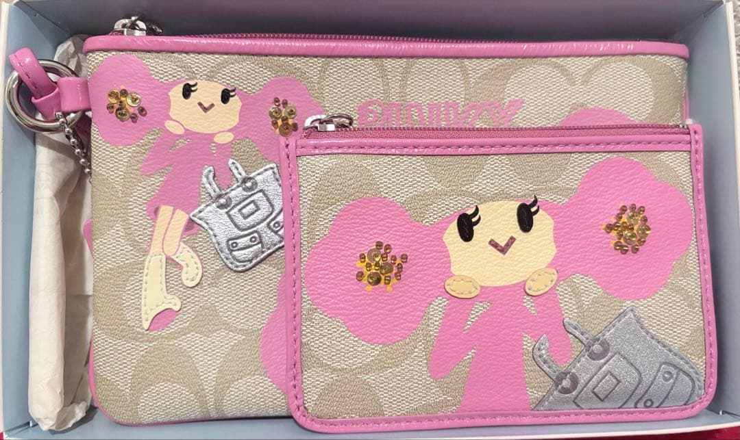 ❁*！様 未使用　COACH コーチ　ポピーちゃん　ポーチ＆カードケース 2026年最新】コーチ ポピーちゃんの人気アイテム - メルカリ